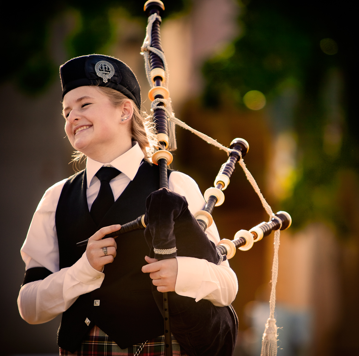 post bagpipe competition delight