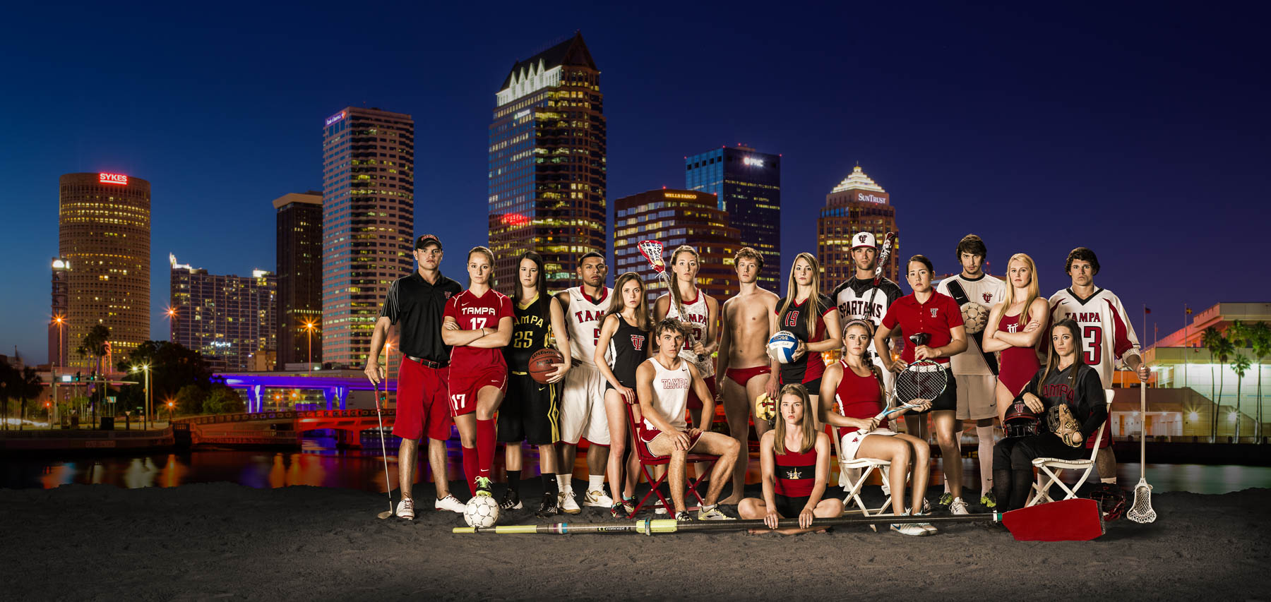Captains of University of Tampa athletic teams 2014